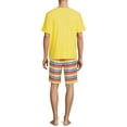 thumbnail image 2 of ANDE Men's Sleep Top and Shorts Set, 2-Piece, Sizes S-2XL, Mens Pajamas, 2 of 5