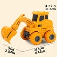 thumbnail image 2 of KYAIGUO Baby Car Toys Toddler Construction Car Engineering Excavator Car Toys Kids Toy Digger Truck Die-Cast Car Toys Learning Birthday Christmas Gift for 3+ Years Old, 2 of 8