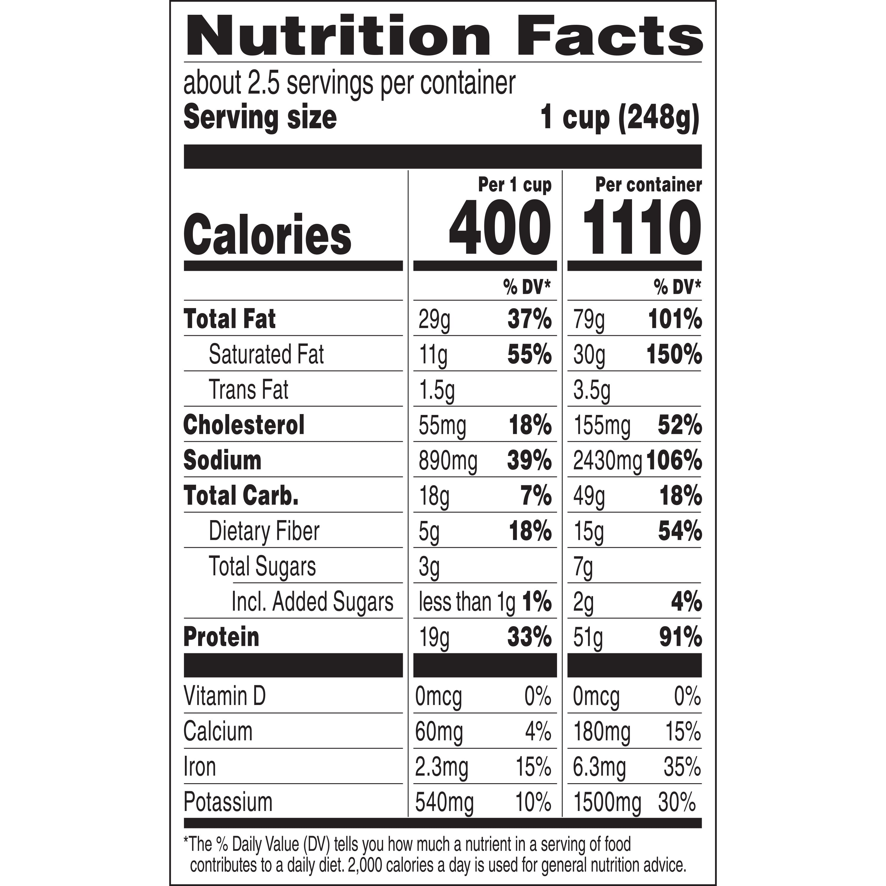 Wolf Brand Chili Nutrition Wolf Brand Chili Nutrition