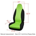 thumbnail image 5 of Unique Bargains Front Bucket Universal Car Seat Covers for Vehicle 2 Pcs Green, 5 of 5