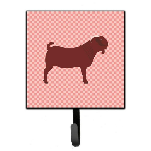 Kalahari Red Goat Pink Check Leash or Key Holder