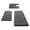 #00- Gray, variant on PoyoKee 3pcs Soft Bathroom Rugs, Memory Foam Bath Mat, Non-Slip Absorbent Bathroom Rug for Laundry, Bath Mats Home Decor, 15"x31", Pink