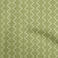 thumbnail image 1 of oneOone Cotton Jersey Olive Green Fabric Geometric Dress Material Fabric Print Fabric By The Yard 58 Inch Wide, 1 of 4