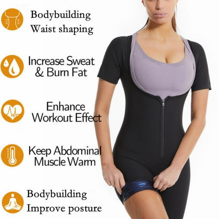 Baywell Women Full Body Shapewear Sweat Suit Loss Weight Waist