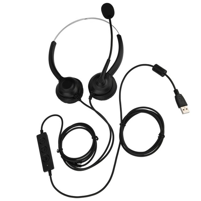 Auriculares del Centro de Llamadas de Comunicación de Cancelación de Ruido Con Micrófono, Uso Cómodo, Función de Silencio, Compatibilidad Universal para el Teléfono de la