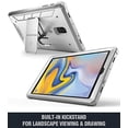 thumbnail image 4 of Galaxy Tab A 10.5 Ruggd Case with KickStand Samsung Model SM-T590/T595/ T597 2018 Released, Built-in-Screen Protector, Revolutions Series, Poetic Full Body Heavy Duty ShockProof Protective Case,White, 4 of 7
