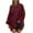 Wine, variant on Cotton Oversized Sweatshirts Long Tops to Wear with Leggings Womens Crewneck Full Sleeve Plain Pullover Sweaters (XL, Wine)