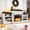 White, variant on Winkalon 72" Fireplace TV Stand for 75 inch 80 inch TV, Electric Fireplace with Mantel, Farmhouse Entertainment Center with 23" Electric Fireplace, White Brown