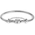 thumbnail image 1 of Pulsera básica de metal con cadena para dije, de serpiente, de acero inoxidable, con cierre redondo, 1 of 4