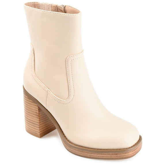 Journee Collection Womens Brittany Tru Comfort Foam Inside Zip Platform Booties