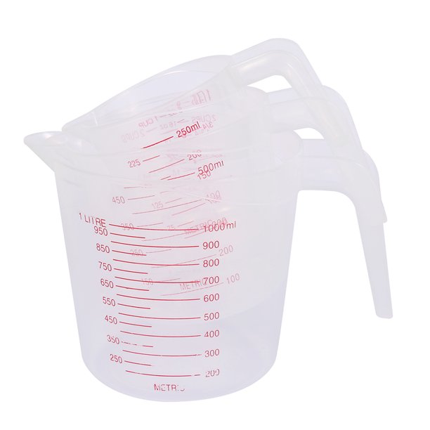 Willstar Plastic Measuring Jug Measuring Cups for Baker Set Microwave of Stackable Clear Heat
