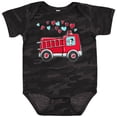 thumbnail image 3 of Inktastic Valentine Fire Truck with Cute Dalmatian and Hearts Boys or Girls Baby Bodysuit, 3 of 5