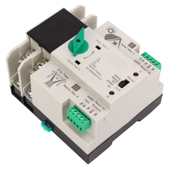 Dual Power Automatic Transfer Switch V,Dual Power Automatic Transfer Power Transfer Switch Automatic Transfer Switch Convenient Use