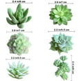 thumbnail image 3 of Qianfeng 11 Pcs Mini Artificial Succulent Plants Realistic Green Succulent Potted Plants (None Containers), 3 of 11