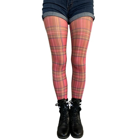 

Red plaid Patterned Tights fashion Pantyhose for all Women