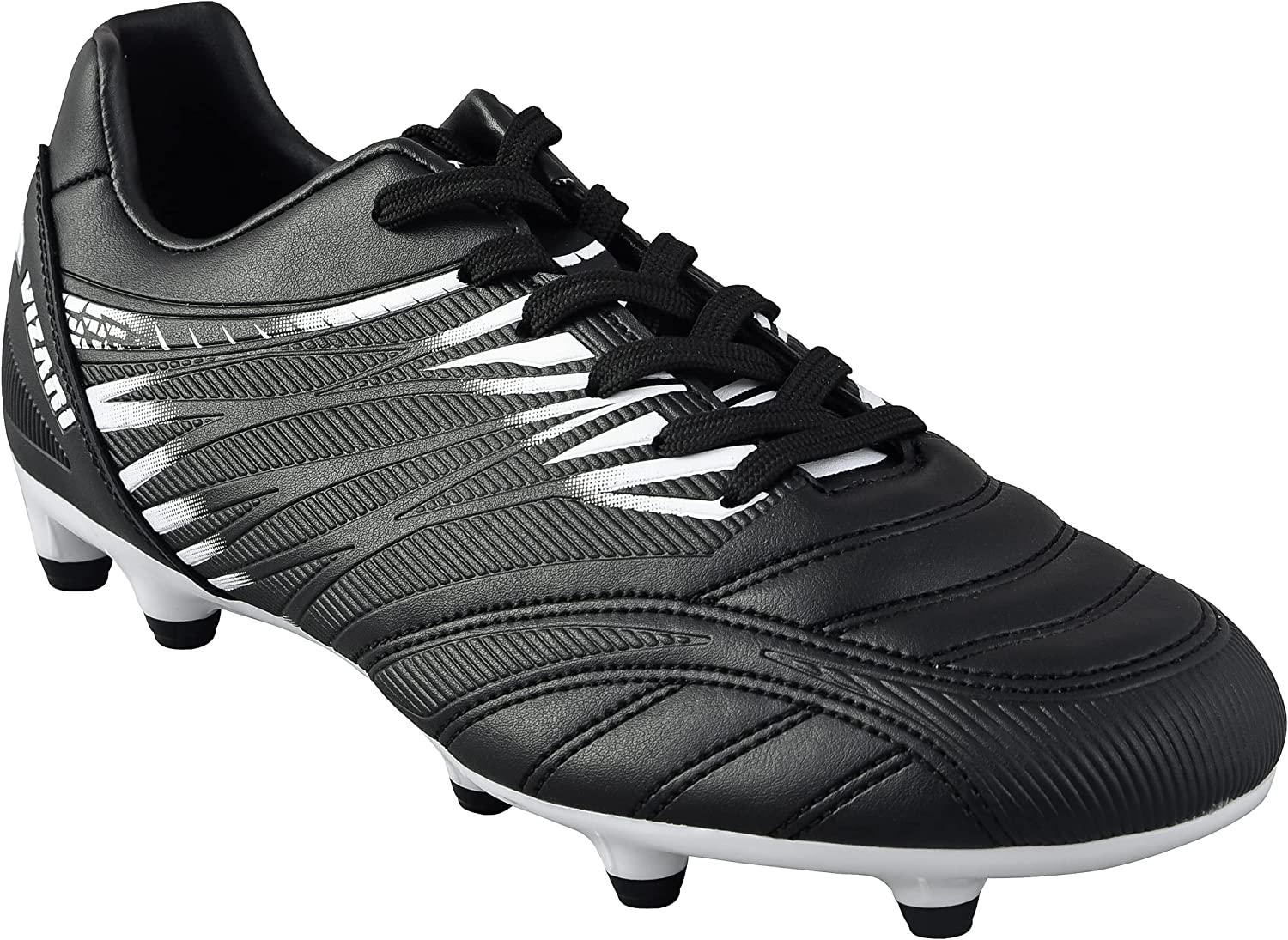 Vizari Valencia Adult Soccer Cleats - Lightweight and Durable Men's Soccer Shoes for Superior Performance - Unisex Mens and Womens Firm Ground Soccer Cleats with Round Studs for Maximum Traction