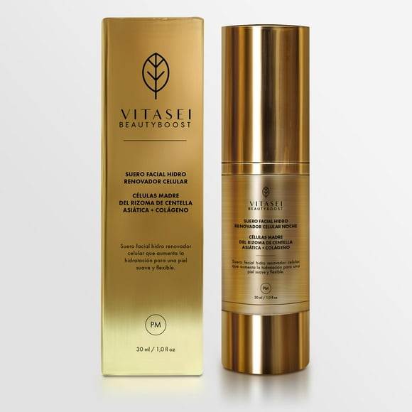 Vitasei | Serum Facial Noche con Células madre y Colágeno de 30 ml | Hidro renovador celular | Piel Rejuvenecida