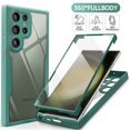 thumbnail image 2 of Funda de cuerpo completo para Samsung, carcasa protectora frontal y trasera de lujo, transparente, 360, para S24 S23 S22 Ultra S21 FE Plus A53 A52 A32 A34 A13 A23 A54 5G, 2 of 5