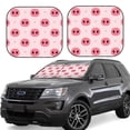 thumbnail image 1 of Vsdgher Pig Noses Print Car Windshield Sun Shade, Reflective Sunshade Window Sunshade Sun Visor Protector Fit for Cars,Trucks,SUVs-Medium, 1 of 6