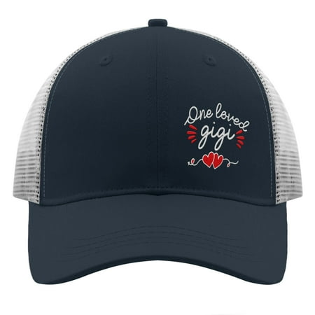 Baseball Hat one leved gigi Embroidery Dad Hats for Men Trendy Adjustable for Fishing Snapbacks Marine blue One Size