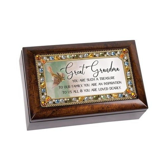 Cottage Garden PJ303A 4 x 2 in. Great Grandma, You Are Such A Treasure Music Box