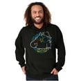 thumbnail image 5 of Tootsie Roll Pop Mr Owl Neon Sign Hoodie Sweatshirt Women Men Brisco Brands M, 5 of 6