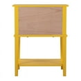 thumbnail image 5 of Pemberly Row Contemporary Solid Wood 2 Drawer Nightstand in Yellow, 5 of 7