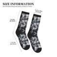thumbnail image 3 of Athletic Socks Silver Flake Glitter Sport Running Calf Socks Crew Socks for Men Women, 3 of 7