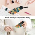 thumbnail image 5 of JSTEL Pumpkin Pop Art Folding Umbrella for Rain Sun Travel Mini Lightweight Compact Umbrellas, 5 of 5