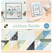 DCWV Double-Sided Cardstock Stack 12"X12" 36/Pkg-Cotton Fields, 12 Designs/3 Each
