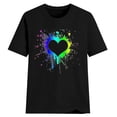 thumbnail image 4 of Womens Plus Size Clearance,Valentine'S Day Woman Causal Round-Neck Print Blouse Short Sleeve T-Shirt Tops, 4 of 7
