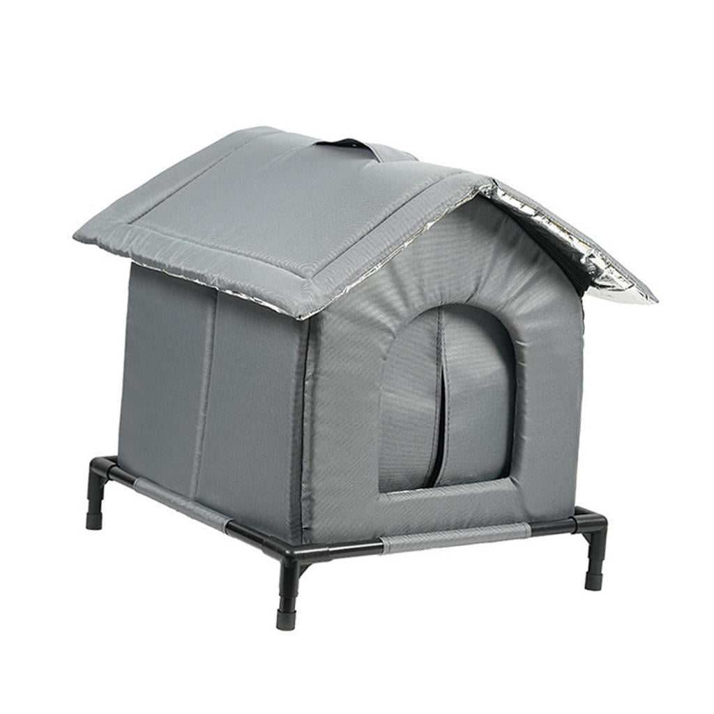 EHJRE Outdoor Cat House Insulated Shelter Waterproof Portable Pet Tent Windproof Enclosure Suitable for Stray Cats Community Barn Porch Garage Garden S