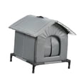 thumbnail image 4 of Casa para gatos al aire libre, suministros para mascotas, refugio elevado, resistente a la intemperie y con aislamiento para gatos callejeros. L, 4 of 8
