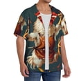 thumbnail image 2 of Fotbe Chef Chicken With Beer Bottles Camisa Estampada de Manga Corta para Hombre, Casual de Verano, Estilo Playero, Sin Arrugas-3X-Large, 2 of 5