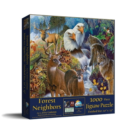 SUNSOUT INC - Forest Neighbors - 1000 pc Jigsaw Puzzle by Artist: Jerry Gadamus - Finished Size 20" x 27" - MPN# 56543