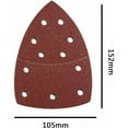 thumbnail image 2 of 50 hojas de lija TUNC 11 orificios 152 x 105 mm grano 40 60 80 120 180 Sencillez, 2 of 5