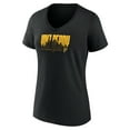 thumbnail image 2 of Women's Fanatics Black Pittsburgh Pirates Yinz Ready V-Neck T-Shirt, 2 of 3