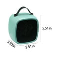 thumbnail image 3 of Cagogo under $5 Portable Space Heater, Portable Space Heater Mini Desktop, Ceramic Heating Fan for Indoor Use, Tip-Over and Overheat Protection, Personal Office Bedroom Heater, 3 of 8