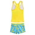 thumbnail image 2 of PROALLO Girls Bathing Suits Two-Piece Swimsuit with Boyshorts Vest-Style Tankini(8-9T Yellow), 2 of 5