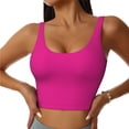thumbnail image 2 of Uemuo Darkmagenta Pattern Women's Sports Bra - High Impact Support, Breathable, and Comfortable Athletic Bra for Running, Yoga, and Workouts, 2 of 9