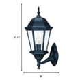thumbnail image 3 of Richmond 1-Light Matte Black Wall Light With Seeded Glass, 3 of 6