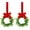 Red, variant on 2PCS Christmas Kitchen Cabinet Wreaths Decor with Ribbon Bows 12 in Small Cabinet Wreaths Hanging Artificial Greenery Wreath for Front Door Farmhouse Wall Window Chair Christmas Garland Decoration
