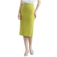 thumbnail image 2 of Delliss Women's Summer High Waist Solid Color Wrap Hip Elegant Skirt Mint Green S, 2 of 4