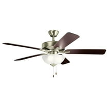 Ceiling Fan with Light Kit with Traditional Inspirations 17.5 inches Tall By 52 inches Wide-Brushed Nickel Finish Bailey Street Home 147-Bel-3329906
