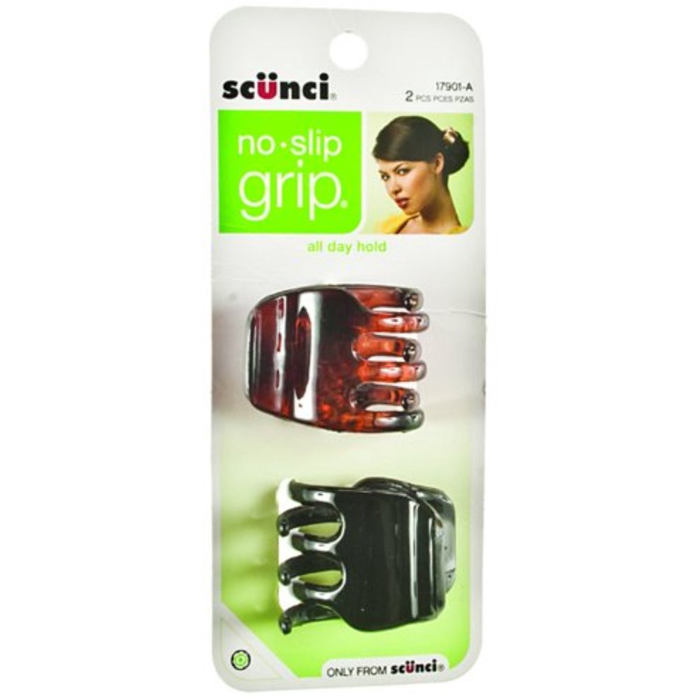 Scunci NoSlip Grip Jaw Clip 2 ea (Pack of 2)