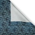 thumbnail image 3 of Ambesonne Victorian Kitchen Curtains, Blue Ornate Flourish, 55"x45", Dark Blue and Pale Blue, 3 of 3