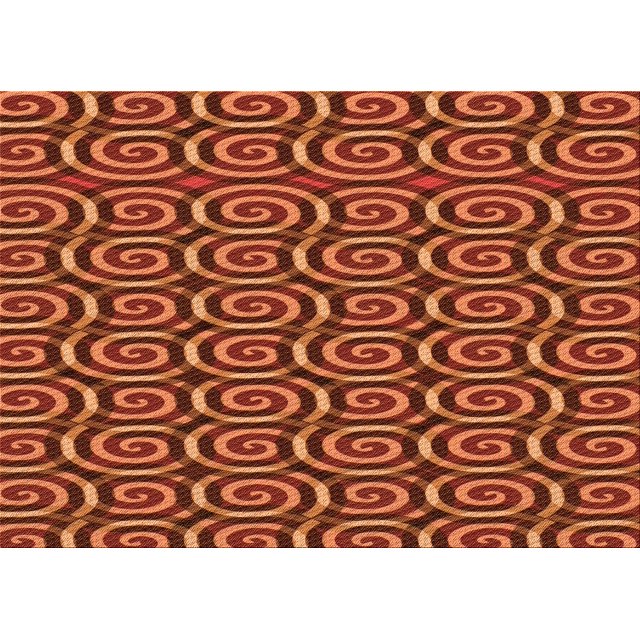 Ahgly Company Tapis d'Intérieur Lavables en Machine, Rectangle de Transition, Zone Rouge Tomate, 6' x 9'