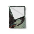 thumbnail image 2 of Fantasy Soft Flannel Fleece Blanket, Unusual Sinister Robotic Demon Character Futuristic Computer-Generated Cyber Print, Cozy Plush for Indoor and Outdoor Use, 50" x 70", Black Red, by Ambesonne, 2 of 5