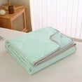 thumbnail image 4 of Mecorevxz Soy Fiber Refrigeration Quilt Cool Quilt Washed Quilt Core Machine Washable Thin Quilt,Blue, 4 of 9