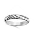 thumbnail image 4 of Rope Eternity Twisted Thumb Ring .925 Sterling Silver Band Jewelry Female Male Unisex Size 7, 4 of 4